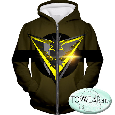 Image of Pokemon Sweatshirts - Zapdos Pokemon Cool Logo Sweatshirt