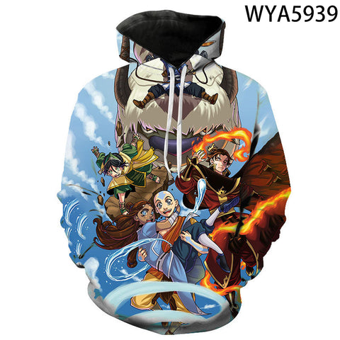 Image of Avatar The Last Airbender Hoodies - Anime 3D Printed Sweatshirt