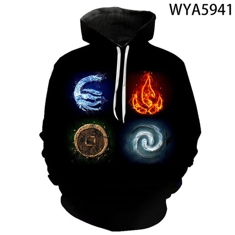 Image of Anime Avatar The Last Airbender 3D Printed Hoodies Sweatshirt Pullovers