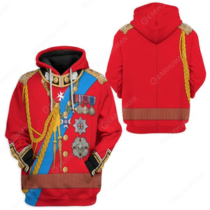 Historical Personage Prince Phillip 3D Printed Cosplay Hoodie