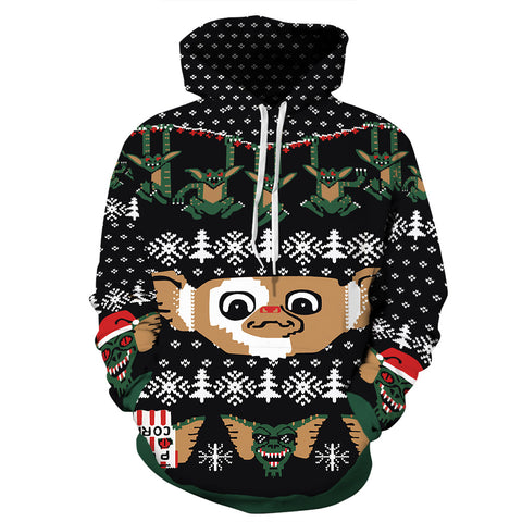 Image of Christmas Hoodies - Funny Christmas Monster Cool Icon 3D Hoodie