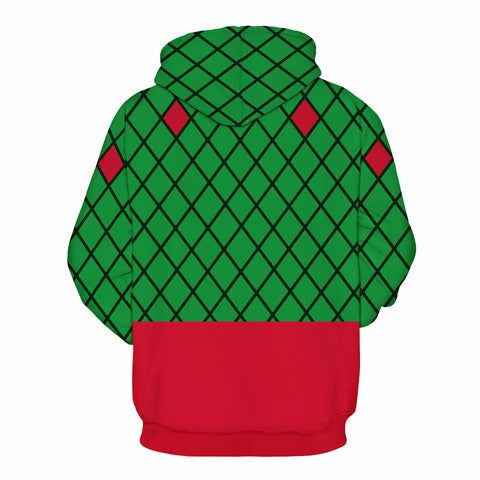 Image of Christmas Hoodies - Funny Santa Claus WC Icon Green 3D Hoodie