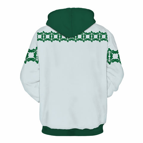 Image of Christmas Hoodies - Funny Santa Giving a Present Icon 3D Hoodie