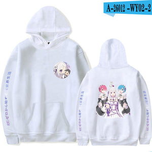 Re ZERO Starting Life in Another World Hoodie Rem Ram Sweatshirts Autumn Hoodies