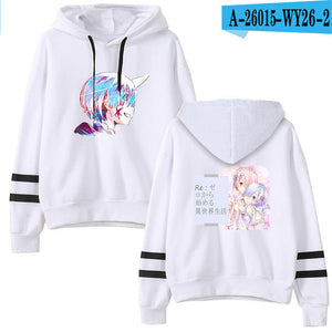 Re ZERO Starting Life in Another World Hoodie Sweatshirt Anime Harajuku Hooded Sweatshirt