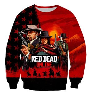 Red Dead Redemption Fashion 3D Printed Hoodies Sweatshirts