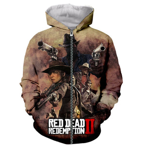 Red Dead Redemption 3D Print Hoodies