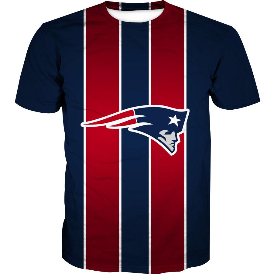 Football Patriots  Hoodie - Red and Blue New England Patriots Pullover Hoodie