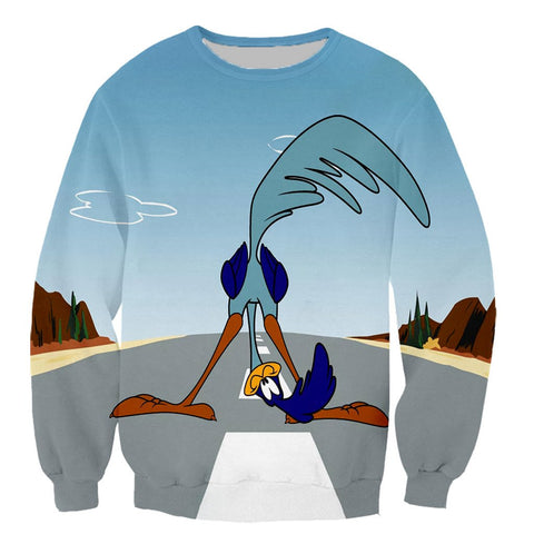 Image of Road Runner & Wile E Coyote Cartton 3D Printed Hoodies