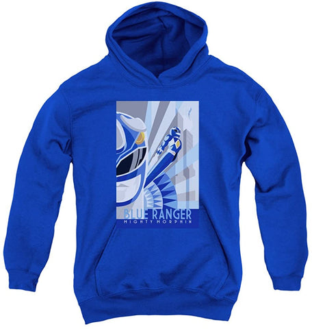 Image of Power Rangers Hoodie - Blue Ranger Deco Pullover Sweatshirts