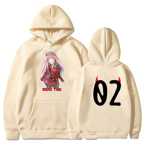 Image of Zero Two Darling In The Franxx Oversized Hoodies Anime Hoodie Streetwear Sweatshirt