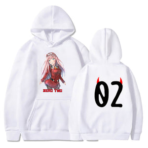 Zero Two Darling In The Franxx Oversized Hoodies Anime Hoodie Streetwear Sweatshirt