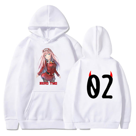 Image of Zero Two Darling In The Franxx Oversized Hoodies Anime Hoodie Streetwear Sweatshirt