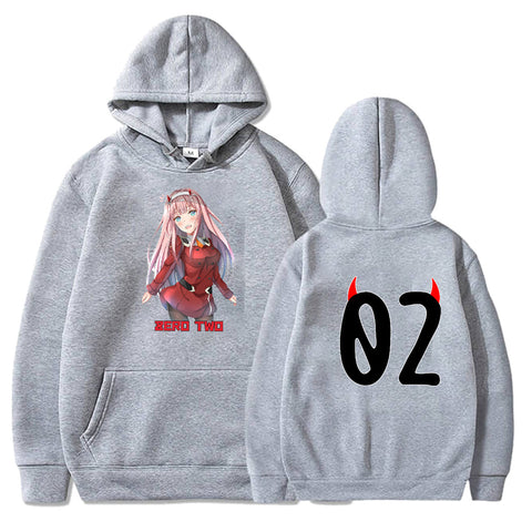 Image of Zero Two Darling In The Franxx Oversized Hoodies Anime Hoodie Streetwear Sweatshirt