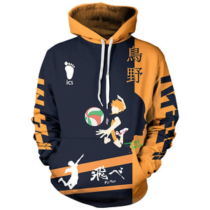 Anime Haikyuu Costume Hoodie Pullover - 3D Printed Hooded Sweatshirt