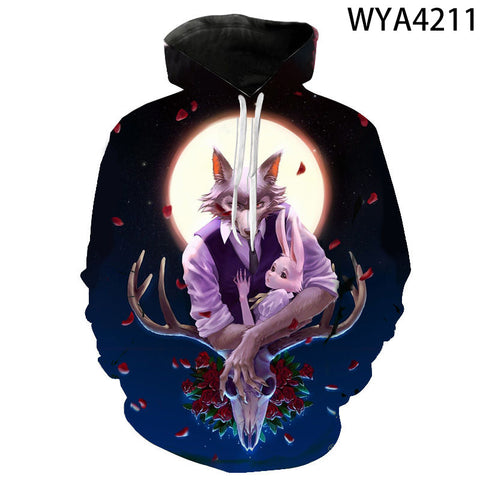 Image of Anime Hoodies Sweatshirt - 3D Printed Pullovers