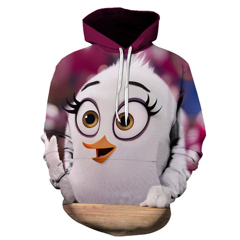 Image of The Angry Birds Hooded 3D Printed Sweatshirts Hoodies