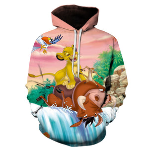 3D Printed The Lion King Hooded Sweatshirts Hoodie