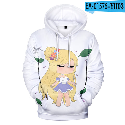 Image of Cartoon Gacha Life Hoody Sweatshirt - Game Hoodies Pullovers