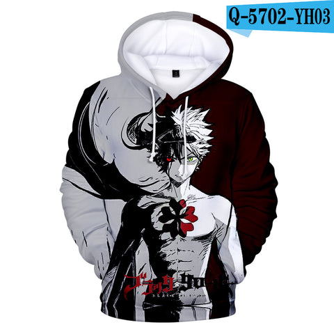 Image of Anime Black Clover Pullover Hoodie