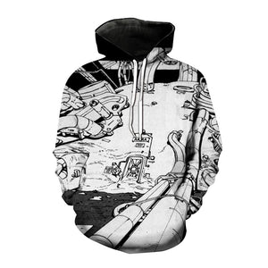 Anime Trendy Akira Hoodies - 3D Printed Pullover