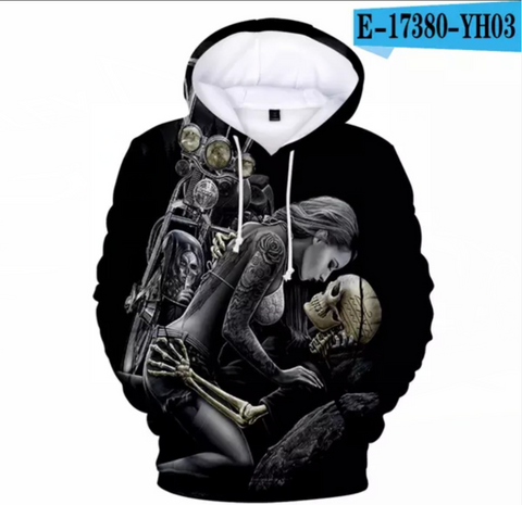 Image of Horror Movie The Crow 3D Printed Outwear Hoodie