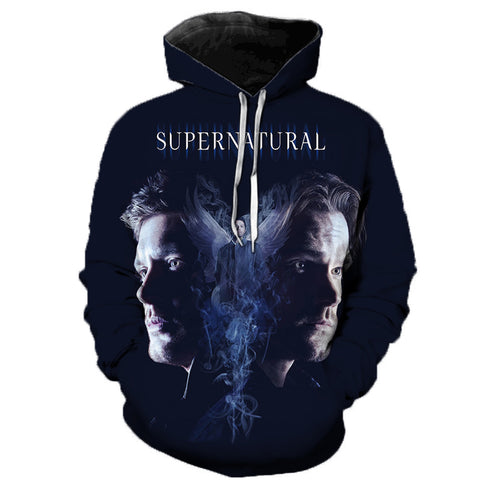 Image of Supernatural 3D Print Hoodie - Fashion Sweatshirt Trendy Streetwear