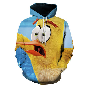 The Angry Birds 3D Printed Hooded Sweatshirts Hoodies