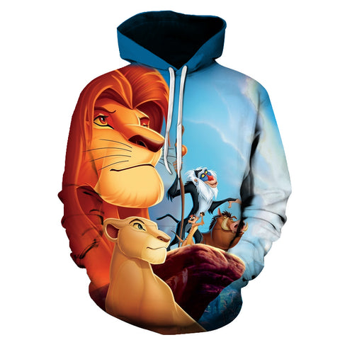 Image of The Lion King 3D Printed Hooded Sweatshirts Hoodie