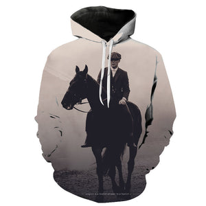 Peaky Blinder Hoodie - Fashion 3D Printed Hooded Pullover