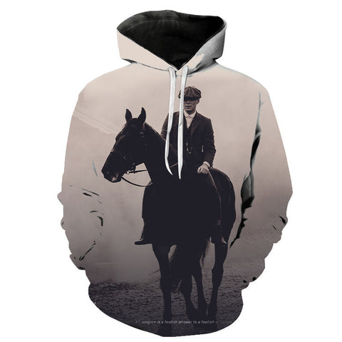 Image of Peaky Blinder Hoodie - Fashion 3D Printed Hooded Pullover