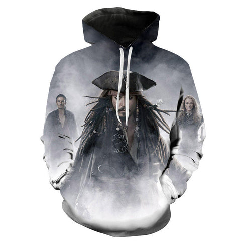 Image of Pirates of the Caribbean 3D Printed Hoodies - Movies Fashion Hoody Pullover