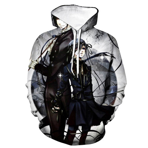 Image of Fashion Printed Hooded Pullover - Anime Black Butler Hoodies