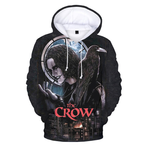 Image of Horror Movie The Crow 3D Printed Hoodie Outwear