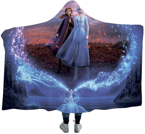 Image of Anna Elsa Wearable Throw Hooded Blanket