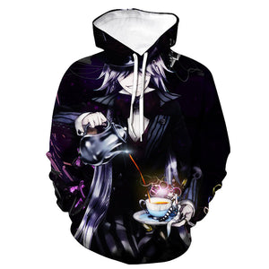 3D Printed Hooded Pullover - Anime Black Butler Hoodies