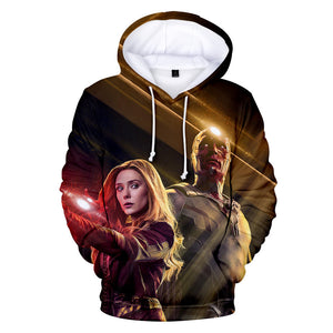 3D Printed Wanda Vision Hoodie - Fashion Sweatshirts