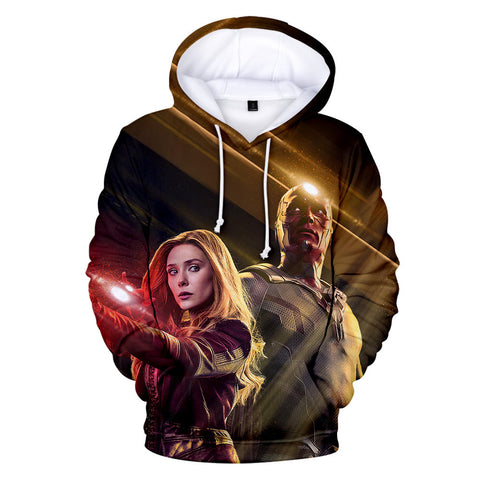 Image of 3D Printed Wanda Vision Hoodie - Fashion Sweatshirts