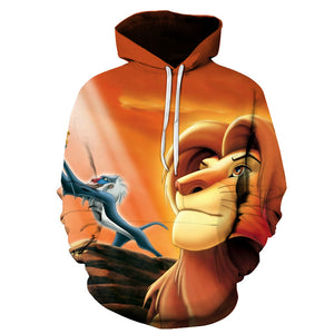 The Lion King 3D Printed Hooded Sweatshirts Hoodie