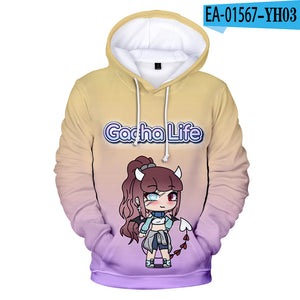 Cartoon Game Gacha Life Hoody Sweatshirt Hoodies Pullovers