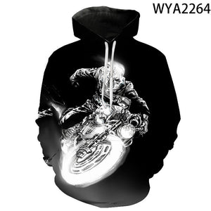 Movie Ghost Rider 3D Printed Hoodies Pullover