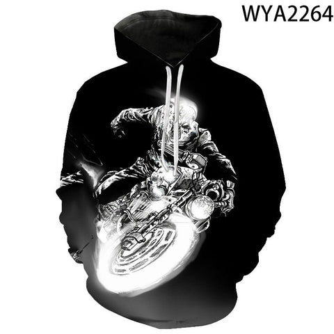 Image of Movie Ghost Rider 3D Printed Hoodies Pullover