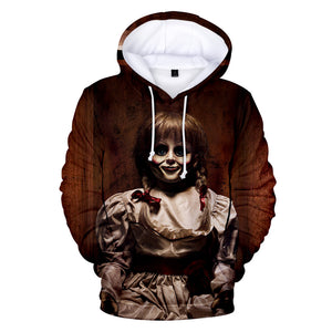 Annabelle 3D Printed Hoodies - Horror Movie Fashion Hooded Sweatshirt