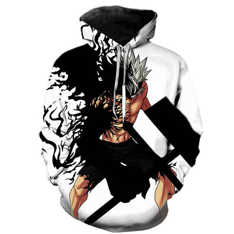 Image of Black Clover 3D Printed Hoodie - Anime Casual Long Sleeve Sweatshirt