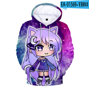 Cartoon Game Gacha Life Hoody Sweatshirt Hoodies Pullovers