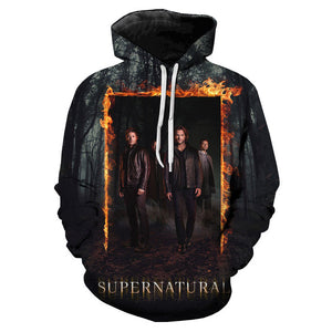 TV Series Supernatural Hoodies - 3D Hooded Sweatshirts