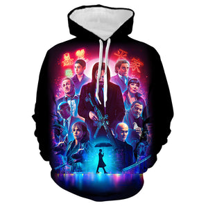 Movie Fashion John Wick 3D Hoodie Streetwear