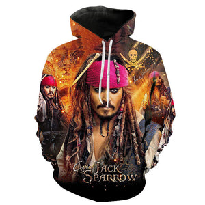 Pirates of the Caribbean 3D Printed Hoodies - Movies Fashion Hoody Pullover