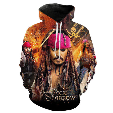 Image of Pirates of the Caribbean 3D Printed Hoodies - Movies Fashion Hoody Pullover