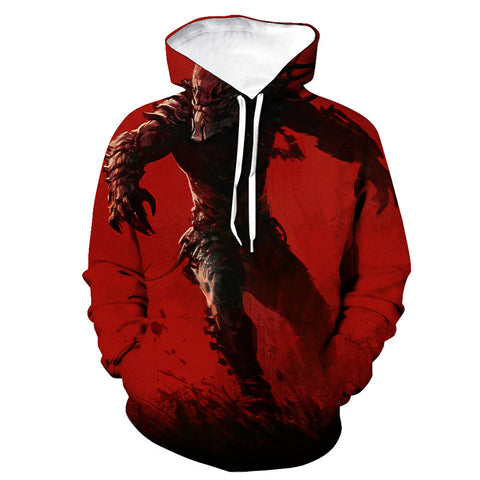 Image of The Predator 3D Printed Hooded Streetwear Hoodie